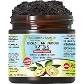 Botanical Beauty Brazilian BACURI BUTTER 100% Pure Natural VIRGIN UNREFINED for FACE, SKIN, BODY, HAIR, NAILS Skin Moisturizer Butter, Skin Nourishing Butter (4 Fl Oz)