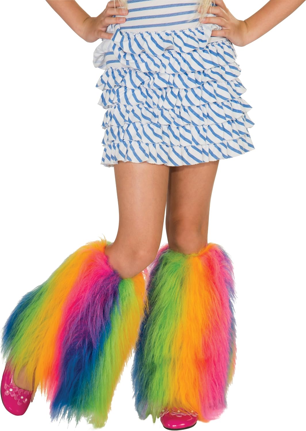 Rainbow Fluffies Leg Warmers