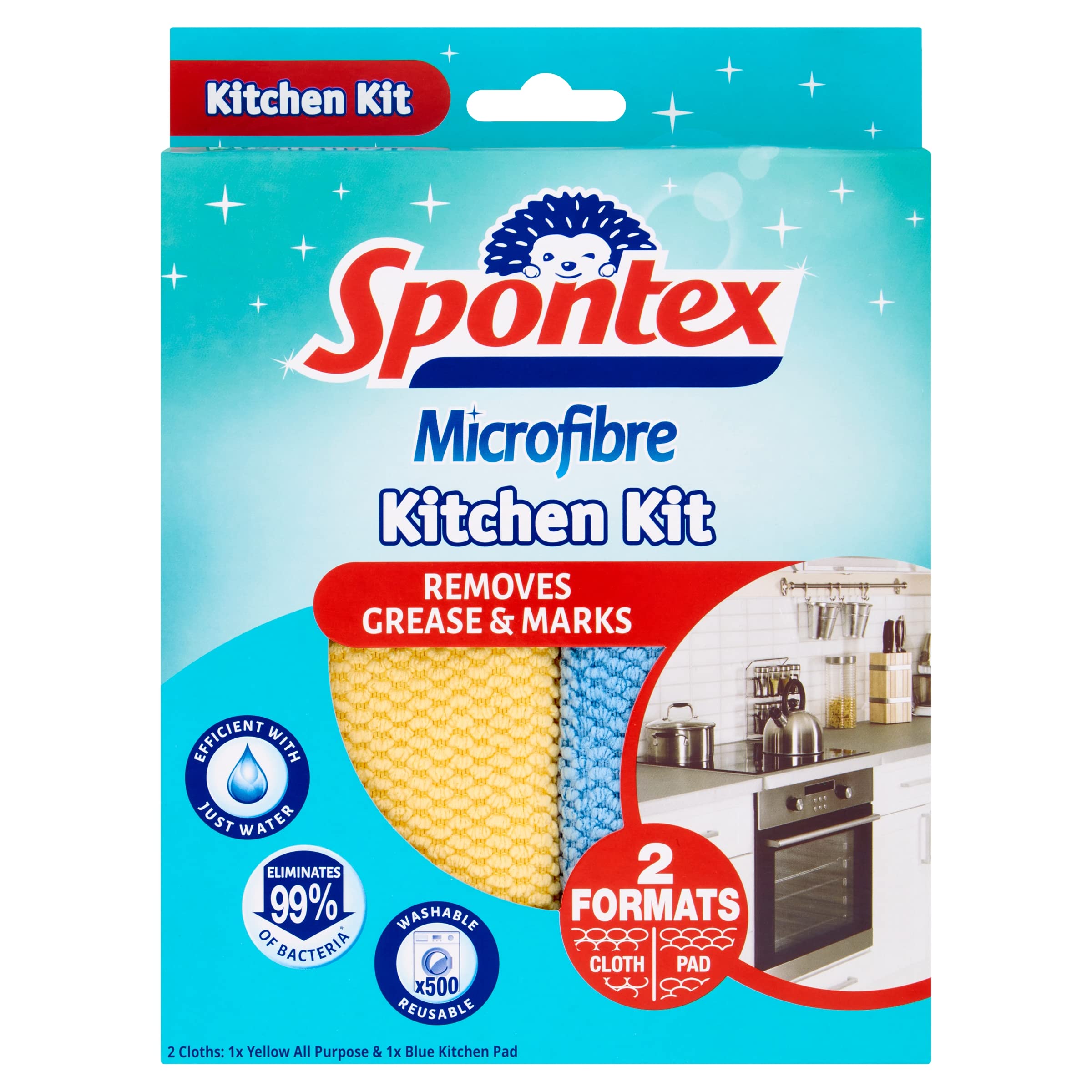 Spontex Microfibre Kitchen Kit