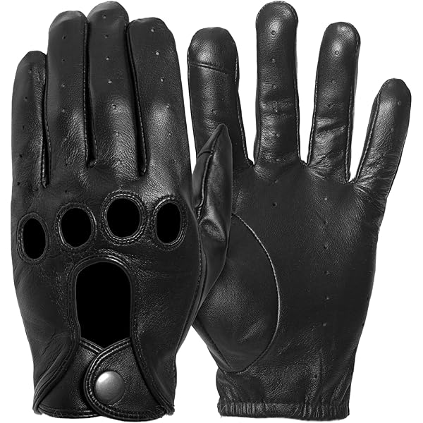 Dents Mens Clifton Unlined Peccary Leather Gloves - Black - Extra