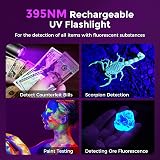 GEARLITE UV Torch 395nm Rechargeable Mini Black Light Portable view 4