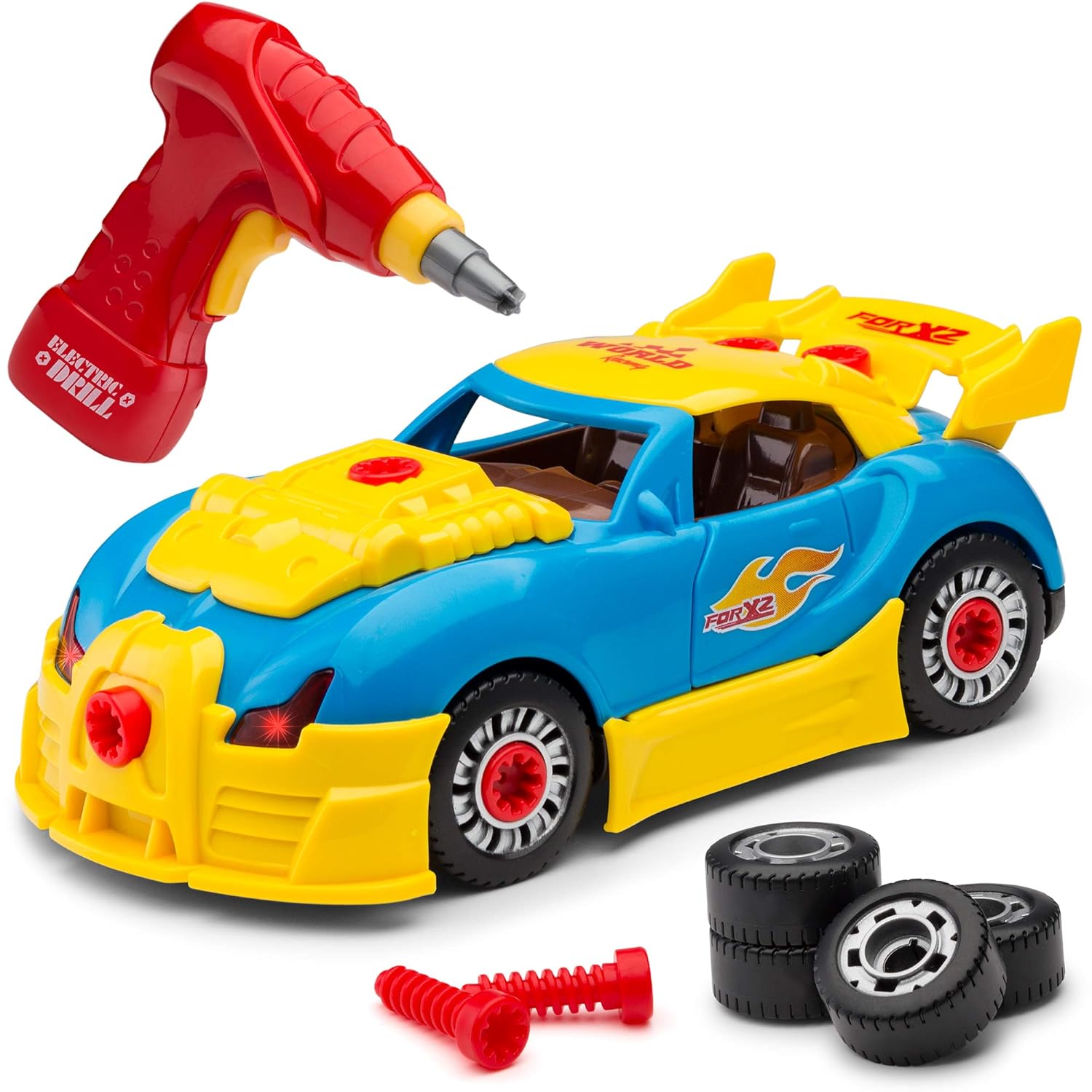 Best take apart toy car with drill