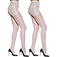 Silkies Women's Control Top Pantyhose with Run Resistant, Light Support Legs (2 Pair Pack)