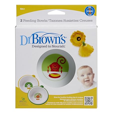 Dr Browns Designed to Nourish Feeding Bowl, Set of 2