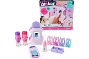 Cool Maker, GO GLAM Studio Nail Kit, Style 200 Nails, 4 Designs, 2 Polish Applicators & Mask (Packaging May Vary), Arts and Crafts for Ages 7 and up