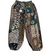 SAHIBA Handicraft India® Harem Pants for Women Patchwork Yoga Boho Palazzo Maternity PJ Clothing
