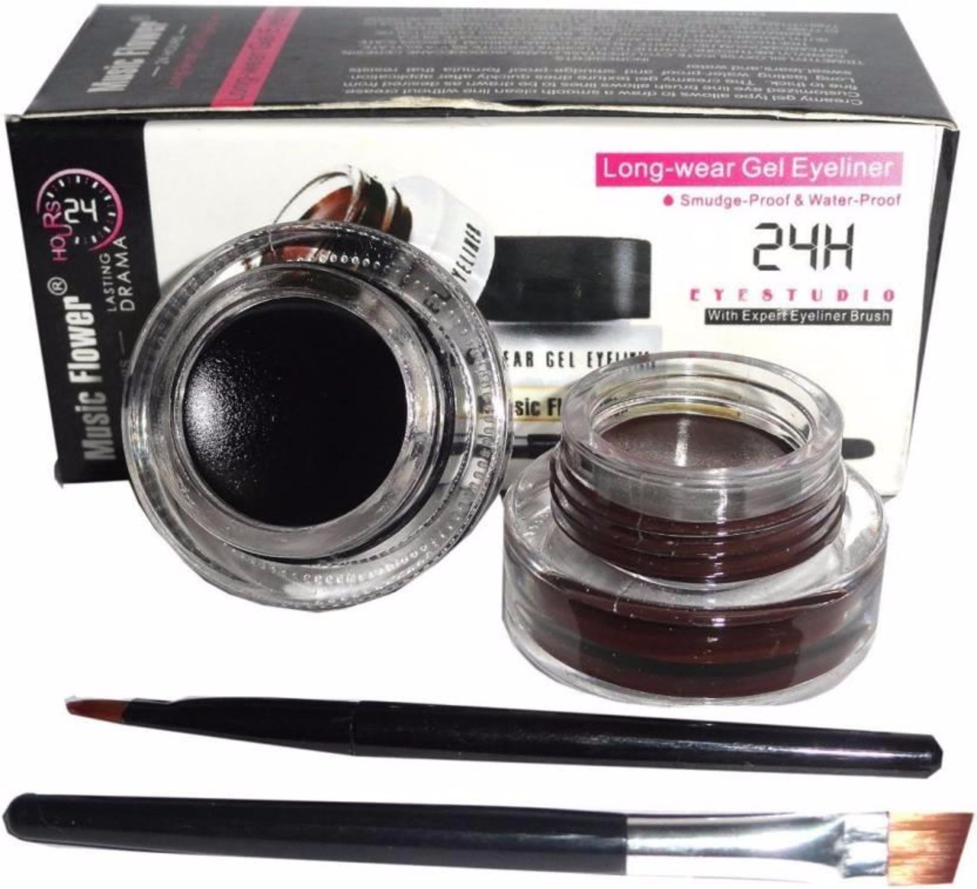 eAmaze Miteno Music Flower Gel Eyeliner (6 g, Black)