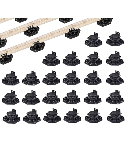 Bison Level Up 12 Pack Adjustable Deck Support Pedestal, Heavy Duty ...