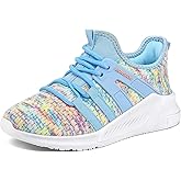RUNSIDE Girls Tennis Shoes Lightweight Sports Kids Sneakers Lace-up for Running/Walking, Toddler/Little Kid/Big Kid