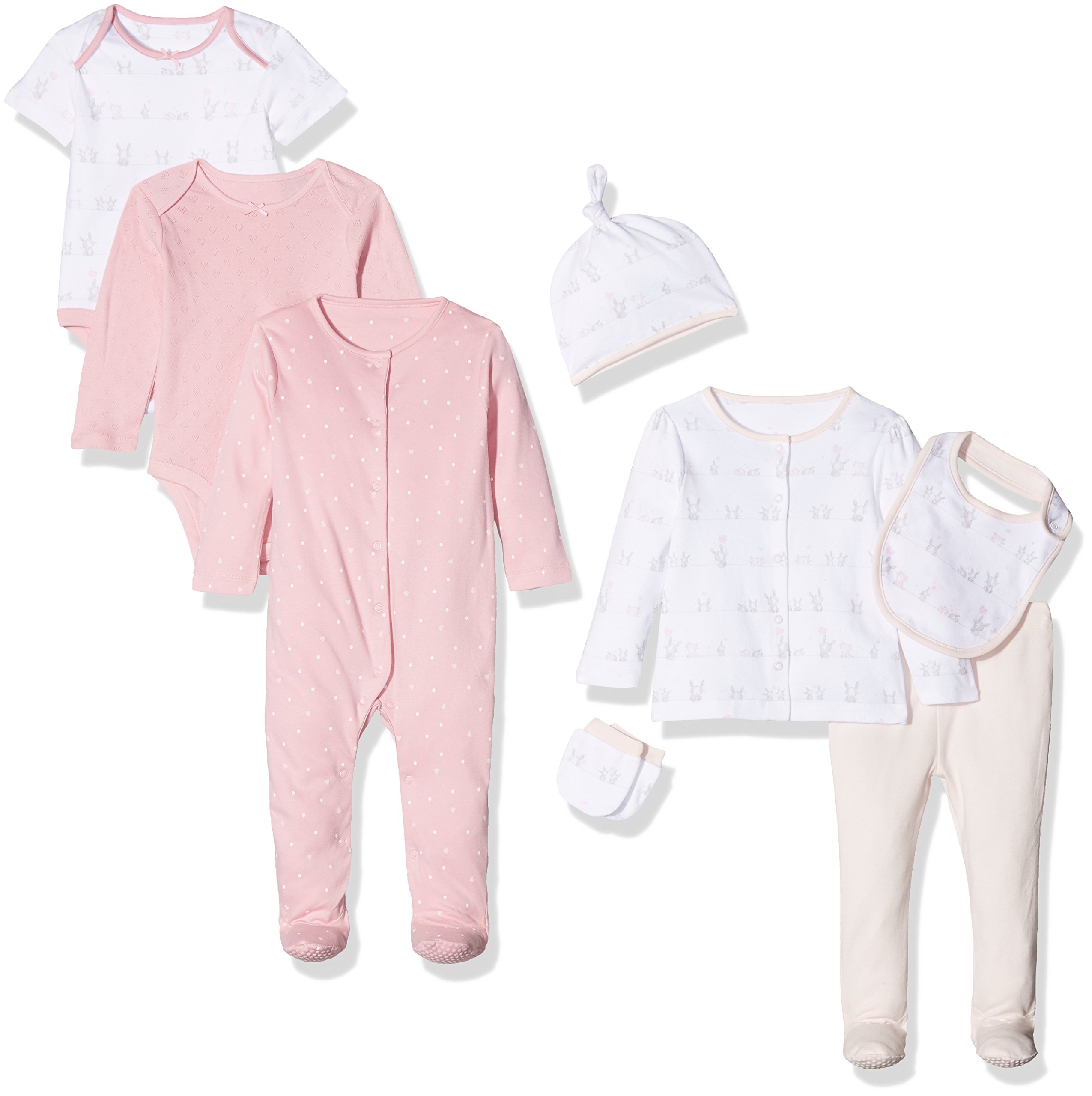 Pink Mothercare Newborn Sleepsuits Mothercare 1-3 Months Set Pink - Main Image