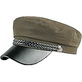 Brcus Men Women Yacht Captain Sailor Hat Newsboy Cabbie Baker Boy Peaked Beret Cap