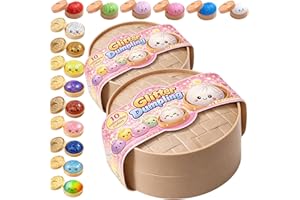 Jeeeun 2026 New Dumpling Squishy Mystery Box | Fun Surprise & Stress Relief for Busy Days Ages, Random Colors (2 Packs)