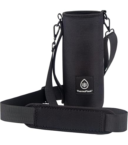 NEOSLING Adjustable Neoprene Bottle Holder – Sky Blue Insulated Sling For Water Bottles | Hands-Free Carry - View #2