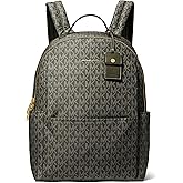 Michael Kors Sable Large Backpack, Gold-Tone Hardware/Tonal MK Signature Nylon/Ivy