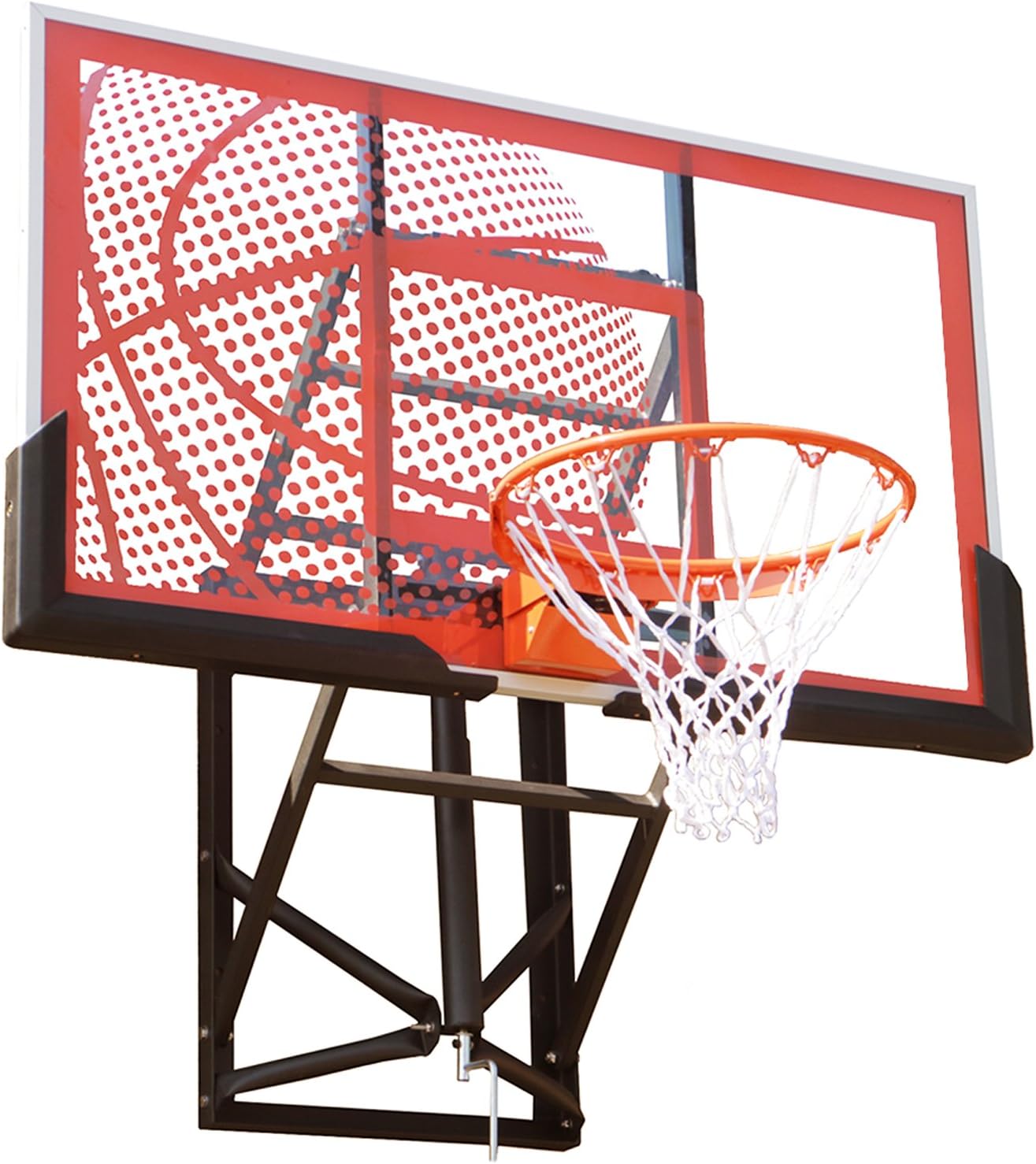 BeeBall ZY024 Height Adjustable Acrylic Basketball Backboard and