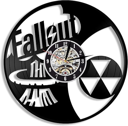 Amazon Com Levescale Fallout Vinyl Wall Clock Exclusive Game