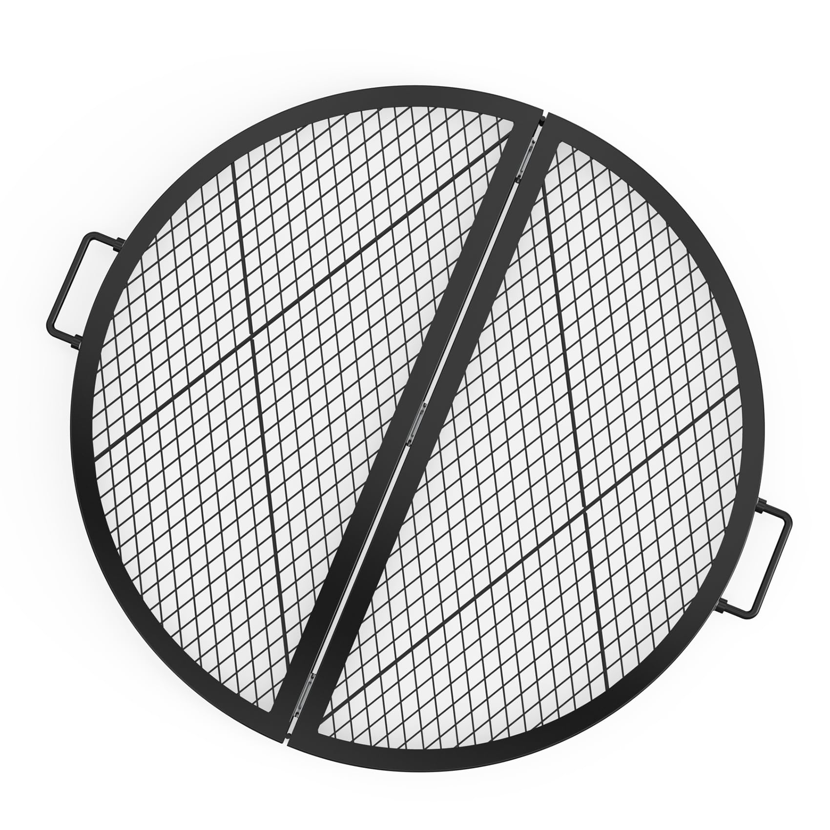 Photo 1 of Stanbroil X-Marks Fire Pit Cooking Grate, Foldable Round Grill Grate with Handles, 30 Inch Portable Outdoor Campfire BBQ Grill, Black