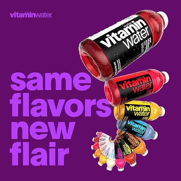 VITAMINWATER XXX ACAI-BLUEBERRY-POMEGRANATE ZERO SUGAR, FLAVORED WATER BEVERAGE, 20 FL OZ BOTTLES, 12 PACK