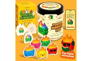 Stofinity Emotional Support Dumpster Fire Gifts For Coworkers - Zen Garden Dumpster Fire Desk Accessories, Funny Gifts For Coworkers Christmas Stocking Stuffers, Affirmation Cards For Women Work Gift