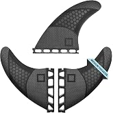 Surf Squared Honeycomb Fiberglass Performance Surf Fins &ndash; Fits Futures Single Tab - Ride as Twin, Thruster, or Quad &ndash; Durable, Lightweight &amp; Versatile