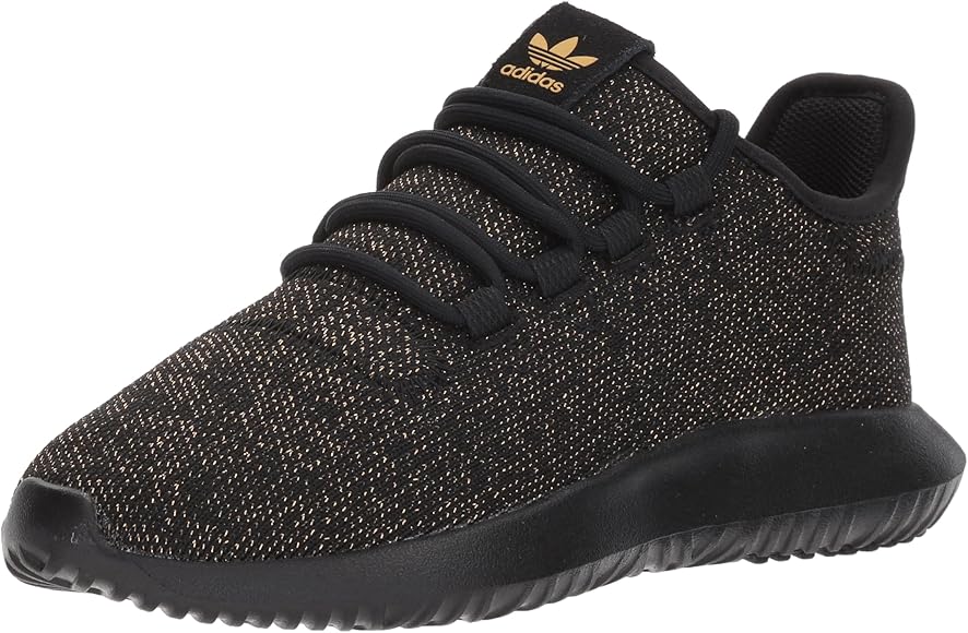 black adidas with gold glitter