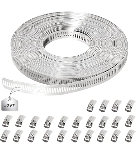 Worm Clamps Adjustable Pipe Clamp Hose Worm Drive - View #11