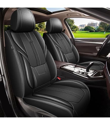 Custom Fit Car Seat Covers For Acura MDX 2001-2025 | Premium Nappa Leather, Waterproof & Anti-Slip, Full Set (5 Seats)