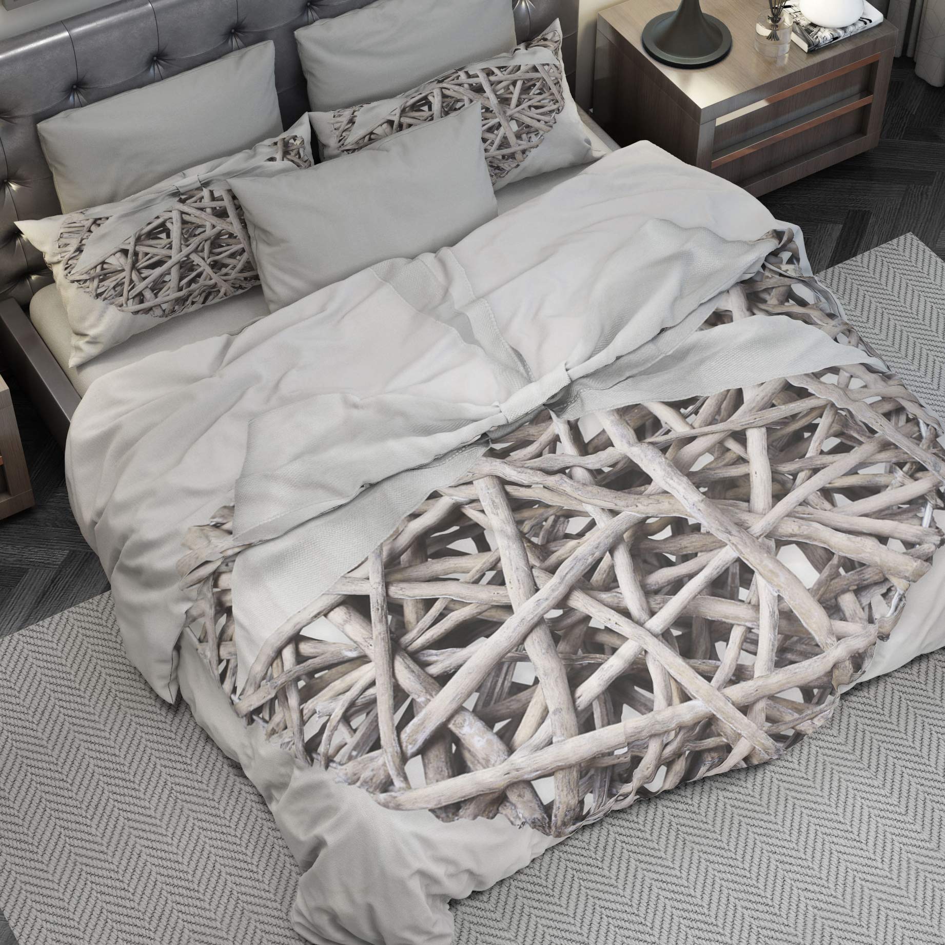 Copripiumino Digitale Tutto Stampato Microfibra Duvet Set, Quilt Covers, Bedding Sets, Satin Fabric, Love Single — image 1