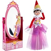 The Elf on the Shelf Disney Princess 2-in-1 Get Ready Dress Set | Official MagiFreez standing skirt, tiara, and mirror, for easy Elf scenes, ages 3+, Scout Elf not included
