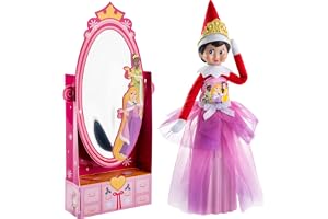 The Elf on the Shelf Disney Princess 2-in-1 Get Ready Dress Set | Official MagiFreez standing skirt, tiara, and mirror, for e