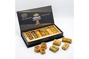 Anabtawi Sweets Baklava Gift set– Premium Assorted Sweets with Pistachio and Cashew Baklava, Mediterranean Sweets, 180g