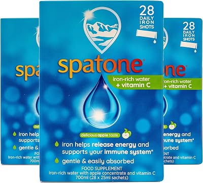 Spatone Natural Iron Supplement with Vitamin C 84 Sachets Apple