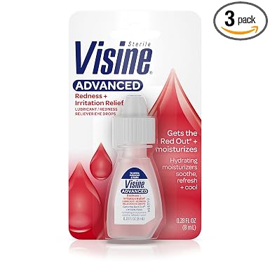 (8ml) visine lubricant / redness reliever Eye drops 0.28floz (074300081489)