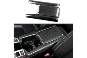 BRMYL Car Armrest Storage Box Cover Decals for Honda Civic 2016 2017 2018 2019 2020 2021 10th Gen Accessories ABS Carbon Fiber Stickers