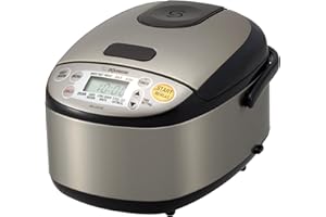 Zojirushi NS-LGC05XB Micom Rice Cooker & Warmer, 3-Cups (uncooked), Stainless Black