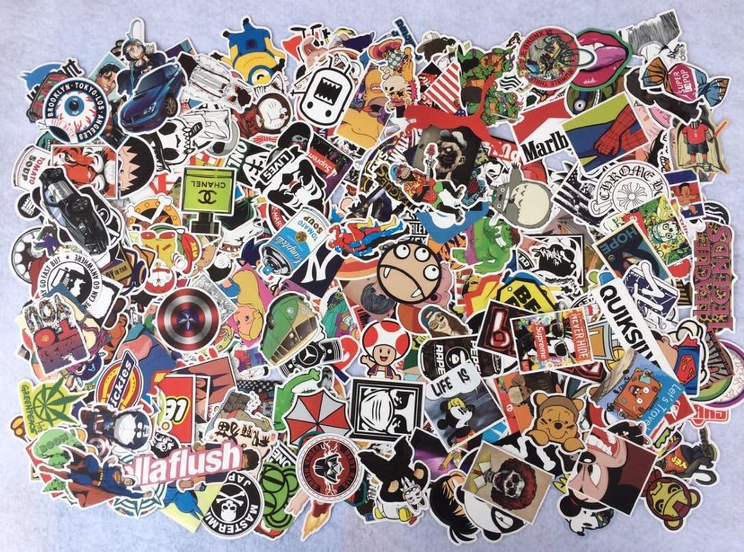 300 Pieces Decal Graffiti Sticker Bomb laptop Waterproof Stickers Skate mix lot