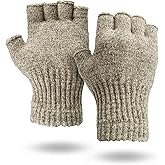 Illinois Glove Company Fingerless Ragg Wool Gloves Made in the USA