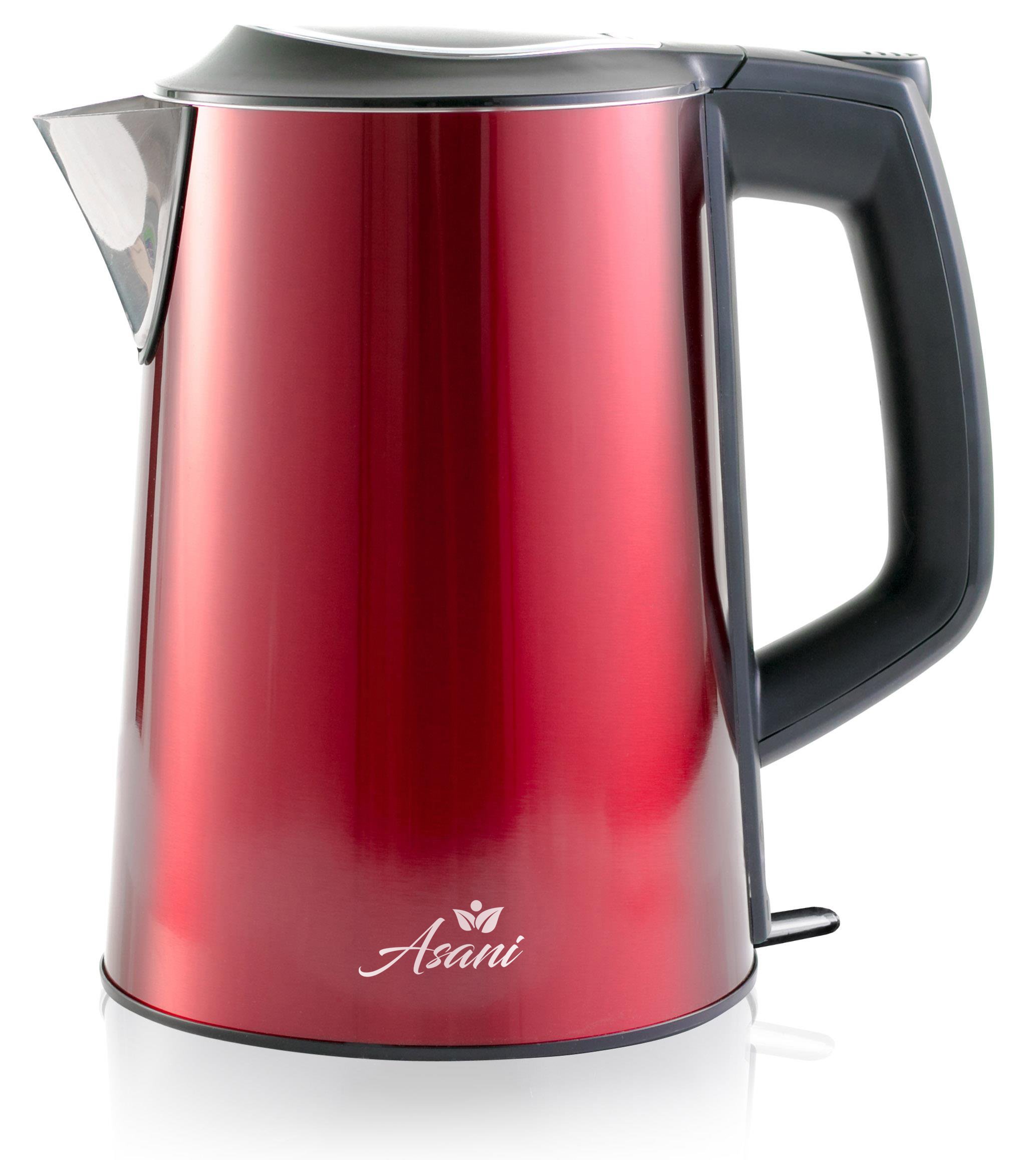 Double Wall Safe Touch Electric Kettle Stainless Steel with 100