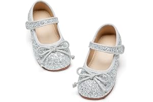 GINFIVE Toddler Girls Dress Shoes Little Girls Mary Janes Ballerina Flats Shoes Toddler