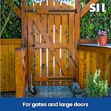 Select Hardware 4" Heavy Duty Swivel Gate Castor Wheel - Spring Loaded Black view 6