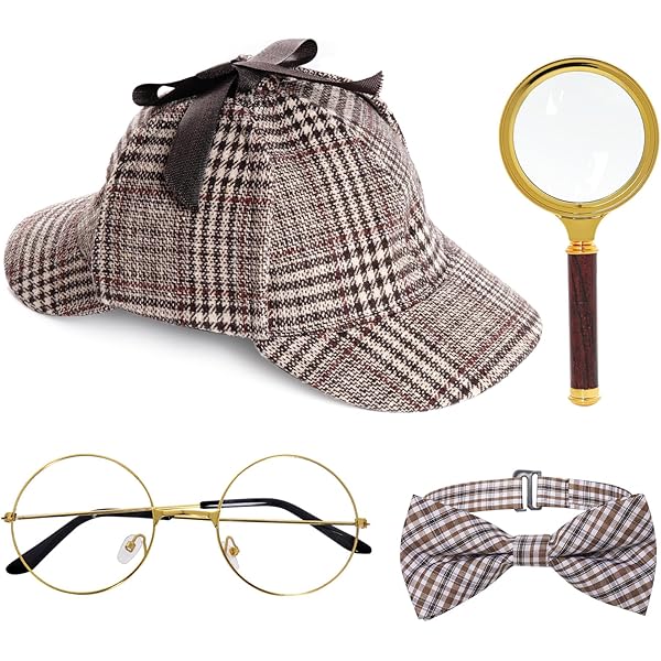 Les accessoires de déguisement du célèbre Sherlock Holmes, le détective