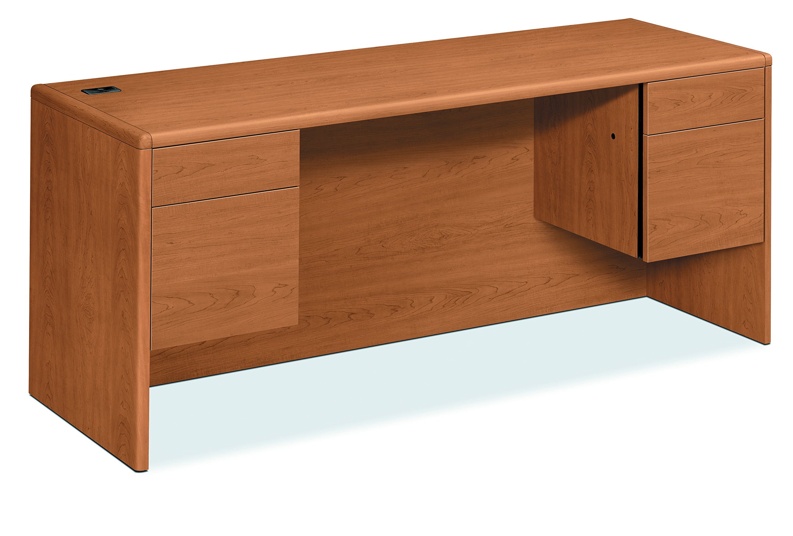 Hon Workstation Desk Double Pedestal Credenza Harvest Home Office