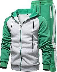 GXAMOY Men's 2 Pieces Tracksuits Running Sports