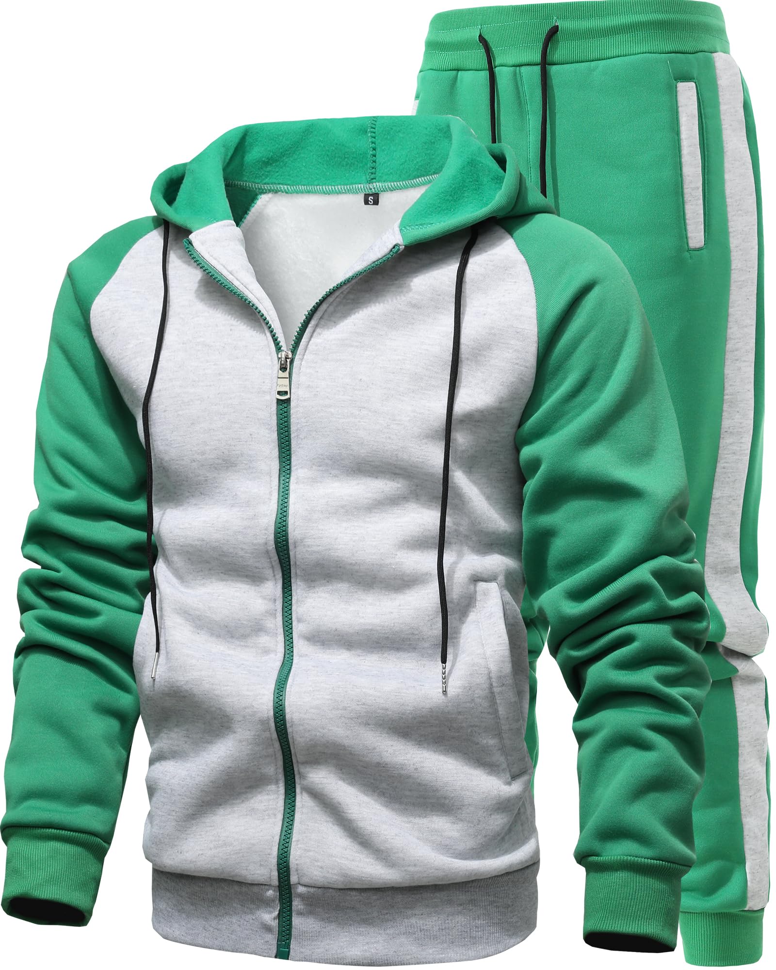 GXAMOY Men's 2 Pieces Tracksuits Running Sports