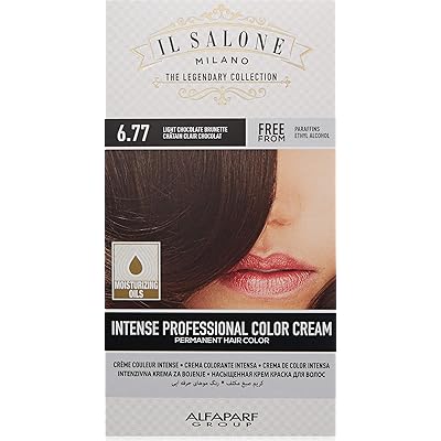 Buy Il Salone Milano Permanent Hair Color Cream 6 77 Light Chocolate Brunette Hair Dye Professional Salon Premium Quality 100 Gray Coverage Paraffin Free Paraben Free Moisturizing Oils Online In Germany B07fml7j4g