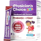 Physician's Choice Kids Probiotic + Prebiotic Fiber Packets (Ages 1+) - Supports Regularity, Occasional Constipation &amp; A Healthy Digestive System - No Allergens or Preservatives - Unflavored - 24 Pack