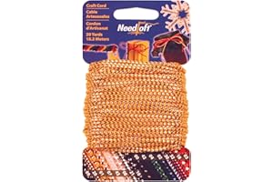 COTTAGE MILLS Needloft Novelty Craft Cord, 20-Yard, Metallic Gold