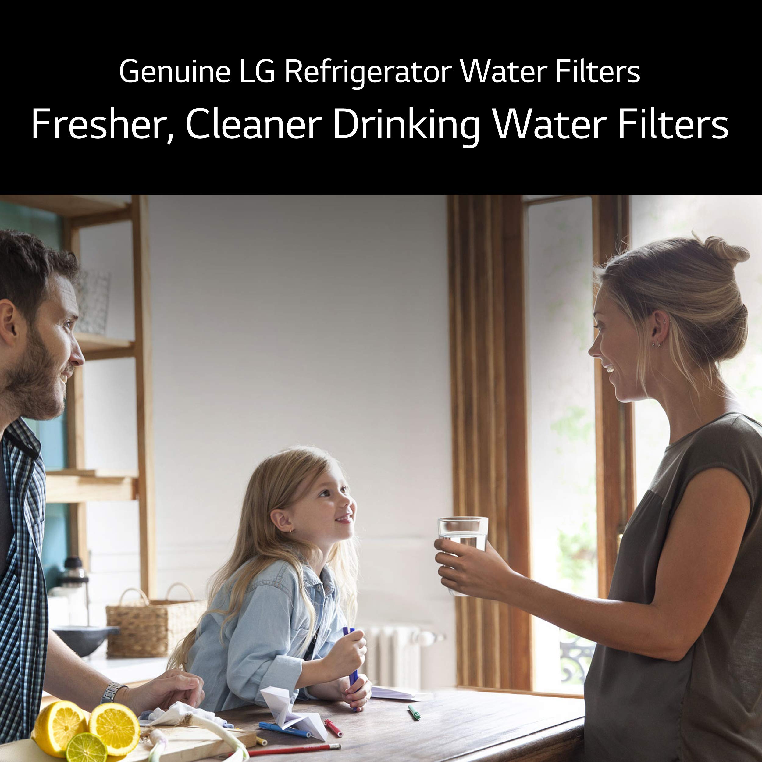 LG LT800P- 6 Month / 200 Gallon Capacity Replacement Refrigerator Water Filter (NSF42 and NSF53) ADQ73613401, ADQ73613408, or ADQ75795104 , White