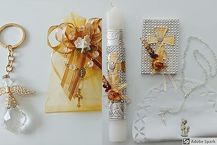 first communion candle set boy