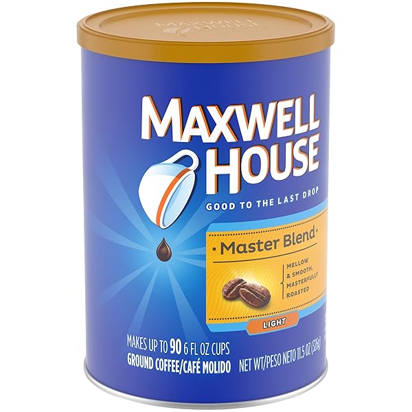 MAXWELL HOUSE MASTER BLEND LIGHT ROAST GROUND COFFEE (11.5 OZ CANISTER)